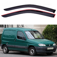 Ветровики дефлекторы окон на Citroen Berlingo I 1996-2008 (скотч) ACRYL-AUTO