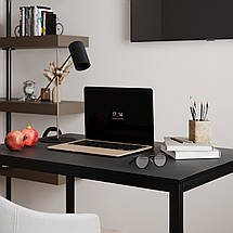 Письмовий стіл Brevity Loft mid 90*67 см Графіт/Чорний метал ТМ ARTinHEAD, фото 4