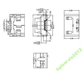 Micro USB Роз'єм гніздо, фото 4