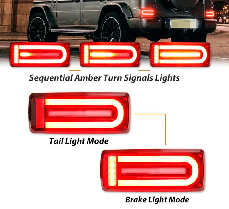 Задні ліхтарі Mercedes G-class W463 стиль 2018+