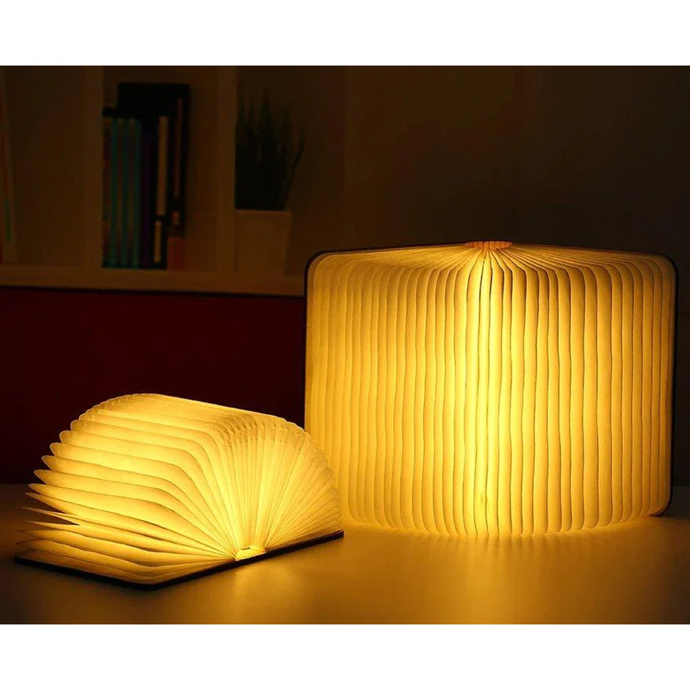 Настільна лампа світильник у вигляді книги Foldable Book Lamp Нічник для дитячої кімнати, фото 1