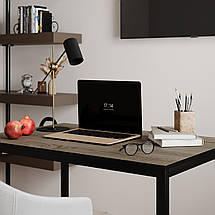 Письмовий стіл Brevity Loft mid 90*67 см Дуб вінтаж оксид/Чорний метал ТМ ARTinHEAD, фото 4