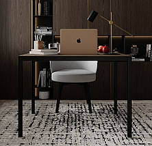Письмовий стіл Brevity Loft mid 90*67 см Дуб вінтаж оксид/Чорний метал ТМ ARTinHEAD, фото 3