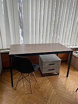 Письмовий стіл Brevity Loft standart 140*67см Дуб вінтаж оксид/Чорний метал ТМ ARTinHEAD, фото 5