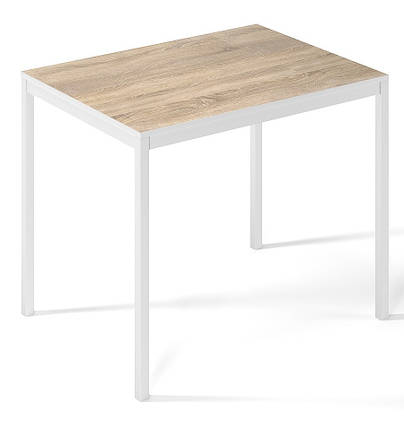 Письмовий стіл Brevity Loft mid 90*67 см Дуб сонома/Білий метал ТМ ARTinHEAD, фото 1
