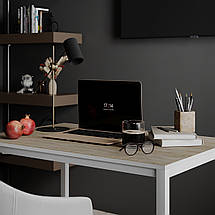 Письмовий стіл Brevity Loft mid 90*67 см Дуб сонома/Білий метал ТМ ARTinHEAD, фото 4