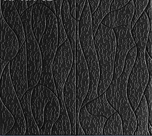 Самоклеюча 3D панель 700*700*5 мм чорна шкіра HP-XW-01