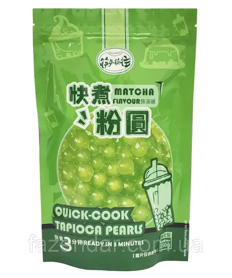 Кульки Тапіоки Matcha (Quik Cook)  250 г