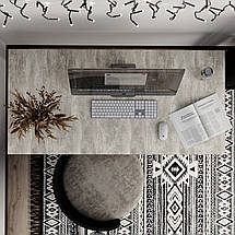 Письмовий стіл Brevity Loft standart 140*67см Ательє світлий/ чорний ТМ ARTinHEAD, фото 4