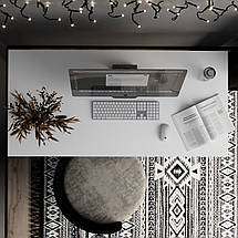 Письмовий стіл Brevity Loft standart 140*67см Білий діамант/Білий метал ТМ ARTinHEAD, фото 4
