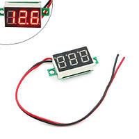 Цифровий вольтметр 2.5-30 В 0.36" LED вимірювач напруги вольтажу