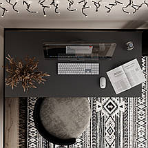 Письмовий стіл Brevity Loft standart 140*67см Графіт/Чорний метал ТМ ARTinHEAD, фото 4