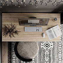 Письмовий стіл Brevity Loft standart 140*67см Дуб сонома/Білий ТМ ARTinHEAD, фото 4