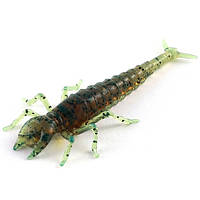 Силиконовая приманка Fishup Dragonfly 0.75" (12шт), #017 - Motor Oil Pepper,10056106