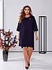 Літнє плаття рівного крою з котону довгі рукави батал, фото 9