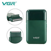 Электробритва-шейвер мужской для бритья VGR V-390, Бритва шейвер для сухого и влажного бритья