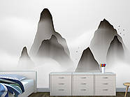 Фотошпалери для декору спальні, кухні, залу "Гори в тумані",самоклеюча плівка Oracal, фото 8