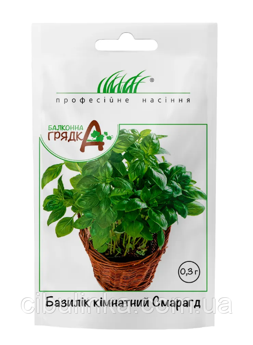 Базилік кімнатний Смарагд Професійне насіння 0,3 г, фото 1