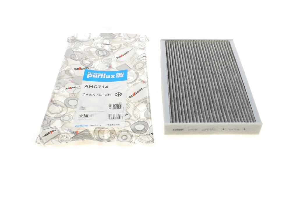 Фільтр салону Citroen C3 Aircross 1.2-1.6 17- (вугільний) PURFLUX AHC714 UA62, фото 1