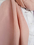 Шарф-палантин жіночий однотонний осінь-зима Only 180х70 Рожевий, фото 7