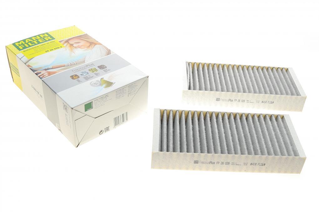 Фільтр салону MB M-class (W166) 11-15/GL-class (X166) 12-15 (вугільний) (антиалергенний) (к-к FP 26 028-2 UA62, фото 1