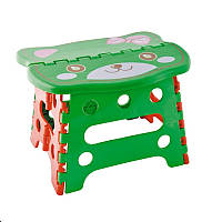 Стульчик складной детский пластиковый MASTERTOOL 240х190х180 мм Green and red (92-0809)