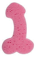 Смішна губка для ванни у формі пеніса Sponge Willy Pink, 19 см