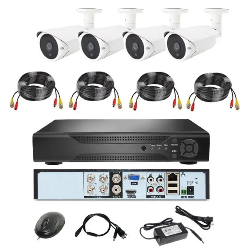 Комплект відеоспостереження на 4 камери DVR KIT 7004 Лучшая цена