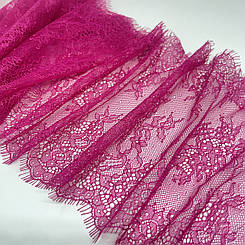 Мереживо шантільїі "Дженні" нееластичне фуксія 23 см. ( купон 3 м. )