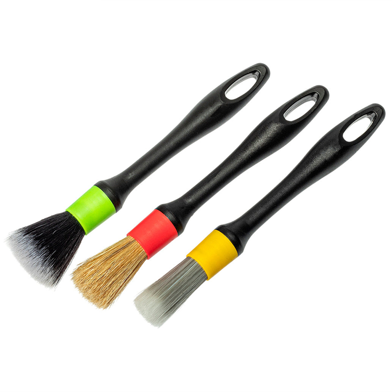 Набір пензлів для детейлінгу автомобіля (3 шт.), фото 1