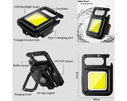 Ліхтар-брелок АКЦІЯ!!! MULTI  TOOL для КЕМПІНГУ з  карабіном+відкривачка +яскравий магніт