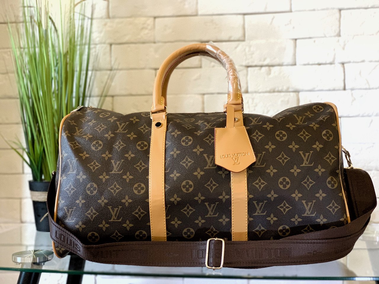 Дорожня Сумка ручна поклажа чорна, Keepall Damier Infini