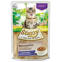 Вологий корм у соусі консерви для стерилізованих кішок і кастрованих котів пауч Stuzzy Cat Sterilized