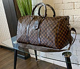 Дорожня Сумка ручна поклажа чорна, Keepall Damier Infini, фото 4