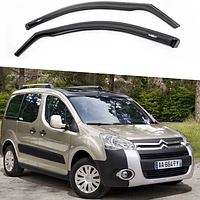 Дефлекторы окон ветровики на Citroen Berlingo II 2008-2018 (вставные) HIC