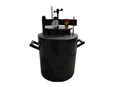 Автоклав газовий чорний міні, на гвинту 20л (H=45см, D=25мм) ТМ ХАРКІВ FG