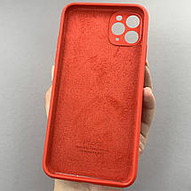 Чохол для Apple iPhone 11 Pro Max матовий кейс із закритою камерою чохол на айфон 11 про макс червоний o5h, фото 2