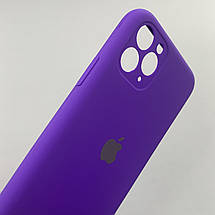 Чохол для Apple iPhone 11 Pro матовий кейс із закритою камерою чохол на телефон айфон 11 про фіолетовий o5h, фото 3