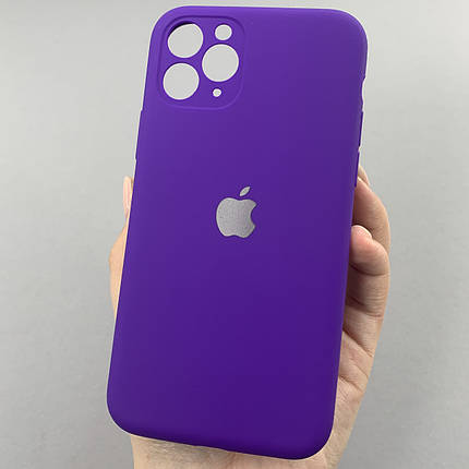 Чохол для Apple iPhone 11 Pro матовий кейс із закритою камерою чохол на телефон айфон 11 про фіолетовий o5h, фото 1