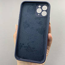 Чохол для Apple iPhone 11 Pro матовий кейс із закритою камерою чохол на телефон айфон 11 про темно-синій o5h, фото 2