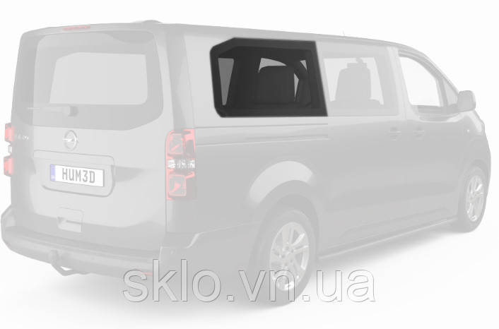 Бокове скло Peugeot Expert III/Traveller I (2016- ) Пежо Експерт/Тревелер довга база Задне салонне Праве
