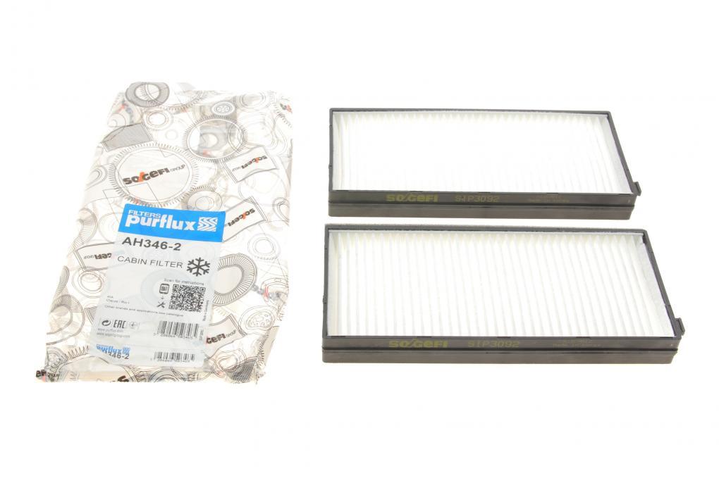Фільтр салону Kia Clarus/Rio 96- (к-кт 2шт) PURFLUX AH346-2 UA62, фото 1