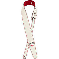 Ремень гитарный Fender 0990650109 John 5 Signature Leather Strap White and Red