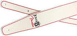 Ремень гитарный Fender 0990650109 John 5 Signature Leather Strap White and Red, фото 2