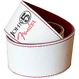 Ремень гитарный Fender 0990650109 John 5 Signature Leather Strap White and Red, фото 3