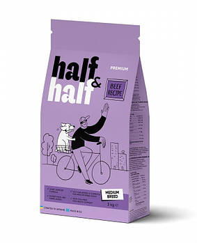 Сухий корм для дорослих собак середніх порід Half&Half Medium Breed 2 кг
