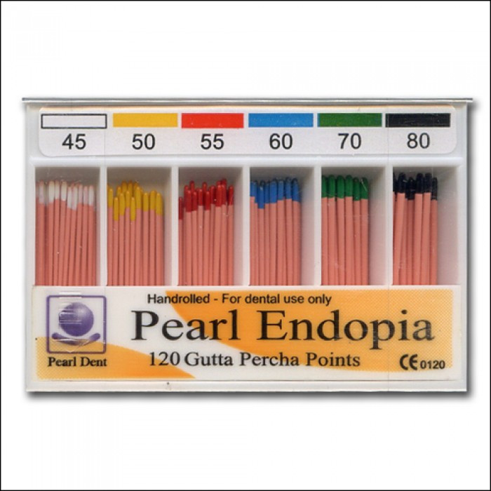 Штифти гутаперчеві Pearl Endopia 120 шт №45-80, фото 1