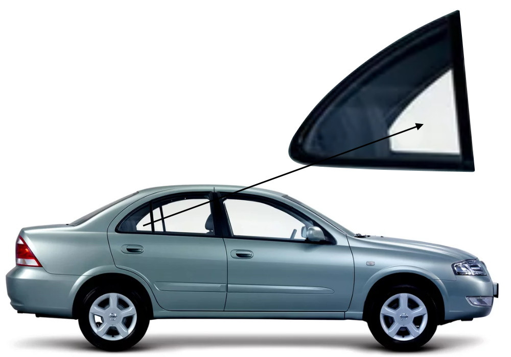 Кватирка задніх дверей праве Nissan Almera Classic N16 2000-2012