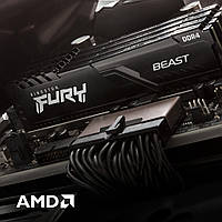 Оперативна пам ять HyperX Fury Beast Black 8 GB (1x8 GB) DDR4-3600 MHz (KF436C17BB/8)