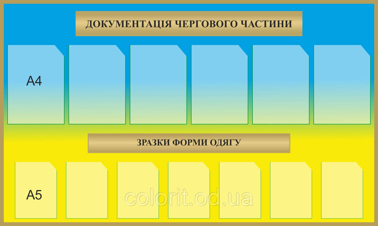 Стенд "Документація чергового частини"
